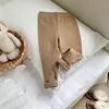 Leggings de Algodón para Niñas, Pantalones Lisos Nuevos de Primavera y Otoño, Pantalones Versátiles Dulces Estilo Coreano Color Caramelo Ajustados para Niños Pequeños