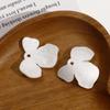 Corea del Sur simple todo-fósforo forma acrílica irregular flor pequeña diy aretes tocado accesorios para el cabello material al por mayor
