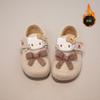 Zapatos de Algodón de Invierno para Niñas con Forro de Felpa, Zapatos de Algodón Cálidos Engrosados para Niños, Zapatos de Invierno Birkenstock para Niñas Pequeñas y Bebés con Suelas Suaves