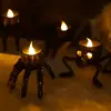 Lámpara de Mano de Calavera Nueva Transfronteriza para Halloween Decoración de Atmósfera Accesorios Pie de Calavera Luz Nocturna Luz de Vela de Halloween