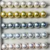 Contas Soltas de Cristal Swarovski Pérola de Imitação Meio Furadas para Joias Artesanais DIY Colares, Brincos, Pingentes e Acessórios de Joias