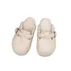 Zapatos Peludos Birkenstock Más Vendidos para Mujer Zapatillas Cerradas para Exteriores de Media Caña para Mujer 2026 Invierno Nuevo Estilo Hebilla Zapatos de Algodón Peludo