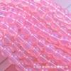 Nova imitação de vidro contas de jade transparente monocromático ovo branco jade DIY acessórios de jóias artesanais pulseira colar de contas soltas material