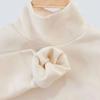 Niños y Niñas 2025 Nuevo Estilo Terciopelo Alemán Ropa Infantil de Cuello Alto Parcial Versátil Camiseta Interior de Manga Larga para Otoño e Invierno Ropa Infantil