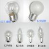 Lâmpada branca tecida bulbo pontiagudo bolha de cauda bolha E14 E 27 220V lâmpada de cristal lâmpada de tungstênio especial