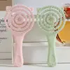 Pente com Design Vazado Rilakkuma Estilo Cartoon, Pente Vazado de Pata de Gato, Pente Fofo para Massagem do Couro Cabeludo, Pente para Estudante