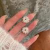 Pendientes de Fuegos Artificiales de Perlas Estilo Coreano Sencillos y de Alta Gama Diseño de Nicho Estilo Fresco Lujo Accesible Versátiles Exquisitos Pendientes de Moda