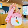 Hamster Fofo Silicone Carteira Zero Pingente Atacado Fofo Estudante Mochila Escola Enfeites Pendurados Boneca Crianças Mini Carteira