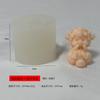 Molde para Velas de Cordero DIY Dibujo Animado Oveja Pequeña Yeso Resina Adorno de Aromaterapia Animal Oveja Vela Molde de Silicona