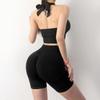 Ropa interior deportiva europea y americana nueva de 2022, top de cuello para mujer, ropa exterior de yoga, ropa de fitness, primavera y verano, resistente a los golpes, con una espalda hermosa.