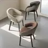 Cadeira de jantar minimalista italiana com encosto de metal, cadeira de sala de estar de alta qualidade, banqueta para casa, cadeira de hotel, mesa e cadeiras de jantar para restaurante