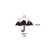 Paraguas de demonio diy transfronterizo gato gato blanco y negro halloween accesorios de aleación de zinc collar llave