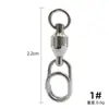 Girota de alta velocidad con pasador ovalado de acero inoxidable para pesca en el mar, señuelo de plato de hierro, conector de ocho anillos, accesorios para equipo de pesca