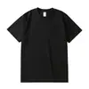 Estilo Nuevo de Verano 230g Cuello Redondo Hombro Normal Manga Corta Corte Holgado Adelgazante No Ceñido Versátil Color Sólido Top para Hombre para Ir al Trabajo