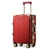 Mala Trolley de Alumínio com Estrutura de Exportação para Mulheres 24 Polegadas 20 Rodas Universais Mala Senha Embarque Mala de Couro para Homens 26 polegadas