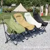 Silla plegable grande de respaldo alto Silla Luna Silla de playa portátil para camping al aire libre Silla de pesca de ocio Regalo para actividad empresarial
