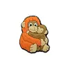 Pingentes de Sapato Macaco Abraço Novo Estilo Transfronteiriços, Clipes Decorativos de Sapato de Borracha Macia PVC DIY