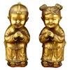 Regalos al por mayor, Adornos de Feng Shui, Adornos de metal, Artesanías de cobre, Adornos de latón puro, Figuras infantiles de buena suerte y riqueza