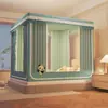 2025 Nova Cortina de Cama Blackout Tenda de Cama Integrada Tenda Yurt para Bebê Anti-Queda Mosquiteiro de Cama Quarto de Casa
