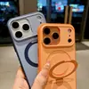 Capa para Celular com Suporte e Toque de Pele, com Fixação Magnética, Capa Protetora Antiderrapante de Alta Qualidade para iPhone 17 Pro Max / 16 / 15
