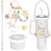 Accesorios Decorativos Stanley Correa de Mano de Cuerda Trenzada Estuche para Labial Llavero Duende Briqueta Funda de Silicona Antideslizante para Taza