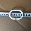 Gancho para Cortina de Ducha Blanco Resina Engrosada Anillo de Cortina Redondo Barra Telescópica Accesorios para Cuarto de Ducha