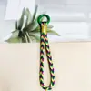 Lanyard Colorido Tejido para Teléfono Móvil Estilo Pareja Estilo Bohemio Colgante Llavero Accesorios de Joyería Hechos a Mano