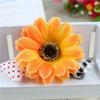 Cabeza de Girasol Artificial Transfronteriza de 6 cm con 3 Capas de Tela de Seda, Accesorio de Sombrero Guirnalda DIY de Girasol para Fotografía