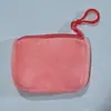 Porta-moedas Quadrado de Cor Sólida, Pingente de Mochila de Pelúcia Cor de Doce, Bolsa Conveniente para Fones de Ouvido, Pequeno Presente Simples, Bolsa Placa Leve
