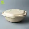 Tazón Hexagonal Ligero, Tazón Desechable Biodegradable de Pulpa para Ensalada, Caja de Empaque Ligera para Llevar el Almuerzo, Lonchera de Pulpa