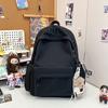 Mochila Casual de Color Sólido para Mujer 2025 Nueva Versátil para Estudiantes Universitarios y de Secundaria Mochila Casual Ligera para Computadora