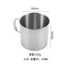 Acero inoxidable 304 taza de agua plegable taza de café taza de camping al aire libre picnic taza con bolsa de cordón traje portátil