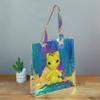 Bolso de mano de PVC con láser, transparente, para regalo, de gelatina, de TPU, con colores mágicos, para cosméticos, venta al por mayor