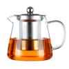 Tetera de Vidrio de Borosilicato de Alta Calidad al por Mayor para Uso Doméstico, Tetera de Gran Capacidad para Preparar Té, Tetera con Filtro de Acero Inoxidable, Juego de Té