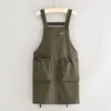 Delantal de manga larga estilo coreano para uso en la cocina, hecho de algodón, adecuado para uso doméstico, catering, trabajo y puestos al aire libre.; un cubre trapo de manga larga resistente a las manchas y transpirable