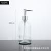 Botellas de Gel Antibacterial de Gran Capacidad Transfronterizas, Botellas Dispensadoras Transparentes de Vidrio con Impresión para Uso en Hotel y Hogar en Stock