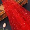 Día de San Valentín Chino Pareja Personalizado Malla de Estrellas y Lunas Perforadas Hermosa Malla de Estrellas y Lunas Cesta de Flores Hecha a Mano Tul Decorativo Mediana Dureza Se Puede Cortar