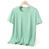 Nueva Camiseta de Manga Corta de Verano 2024 Estilo Pareja Camiseta de Verano con Cuello Redondo Moda Holgada Hielo Seda Transpirable Tops para Hombres y Mujeres