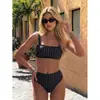 Bikini sexy de dos piezas de nuevo estilo 2026 para mujer de AliExpress, estilo europeo y americano de moda, adecuado para la playa, la costa y las aguas termales.