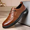 Zapatos de Piel para Hombre 2026 Otoño Nuevo Estilo Piel Suave Suela Suave Transpirables Versátiles Zapatos de Hombre Negros Formales Zapatos Casuales de Negocios