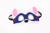 Máscara de fieltro de Halloween Máscara del Equipo Woof Máscara para los ojos Día del Niño Actividad Padres e Hijos Disfraz de Baile de Graduación Actuación Cumpleaños