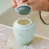 Fabricante: Xingye Yunhe. Bote de té de cerámica, a prueba de humedad y hermético, recipiente de almacenamiento portátil, estéticamente agradable, tamaño pequeño