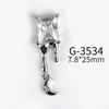 Nueva Manicura de Celebridad de Internet Joyería de Zirconia de Oro Real Colgante Ruyi Ábaco Amor Gema Joyería de Moño G3531