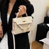 Bolso de Mano 2025 Verano Nuevo Estilo Cierre Moda Bolso de Mujer Bolso de Hombro en Relieve de Moda Bolso Cruzado Elegante de Moda
