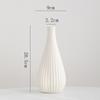 Jarrón Decorativo de Cerámica Blanca Shumen para Flores Secas Creativo Simple Moderno Sala de Estar Arreglo Floral Escritorio Adornos para Arreglo Floral