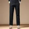 Pantalones casuales caqui para hombre de primavera/otoño, nuevo estilo 2026, versátiles para negocios y para ir al trabajo, pantalones largos holgados de pierna recta