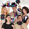 Decoração Personalizada de Festa de Feriado do Fabricante Adereços para Fotos Atmosfera de Aniversário Adereços de Fotos de Mão Óculos de Papel