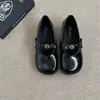 Zapatos de Noche Suaves Estilo Francés con un Aire Vintage, Zapatos Planos Mary Jane de Punta Redonda para Mujer, Versátiles con Faldas, Zapatos Bajos de Piel