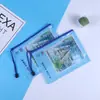Bolsa Transparente de PVC con Cierre Personalizada Bolsa de Empaque para Almacenamiento de Papelería de Examen para Estudiantes Bolsa Sellada Bolsa con Cierre de Cremallera para Archivos