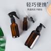 Frasco Boston Marrom Frasco Spray Marrom para Álcool Frasco Spray Pressão Frasco para Álcool em Gel Frasco com Conta-Gotas de Cabeça de Plástico Marrom à Prova de Luz